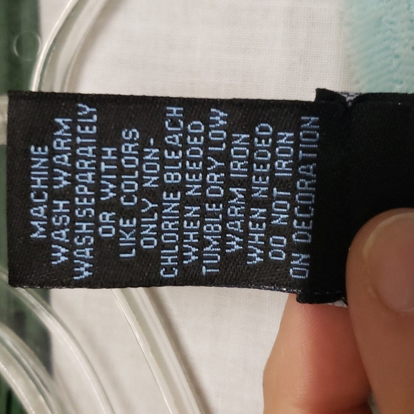 Saint Tropez West Sequins Trim Blue Terry Velour Tunic Nightgown XL - Picture 6 of 7